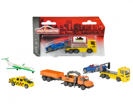 Majorette Pojazdy Miejskie, Zestaw, 3 rodz. majorette Majorette Pojazdy Miejskie, Zestaw, 3 rodz.