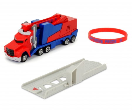 Transformers Véhicule Lanceur 11cm Optimus Prime majorette Transformers Véhicule Lanceur 11cm Optimus Prime