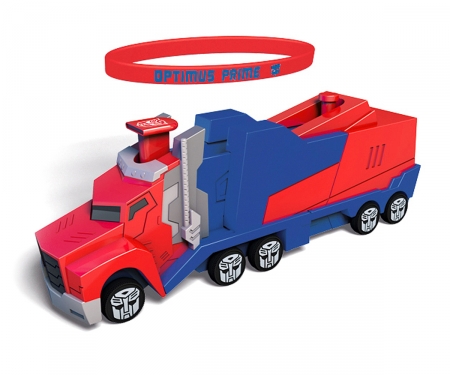 majorette Transformers Véhicule Lanceur 11cm Optimus Prime