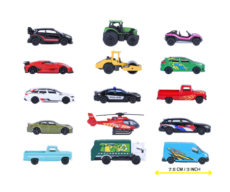 majorette Street Cars 5 pieces Set, 3-asst.