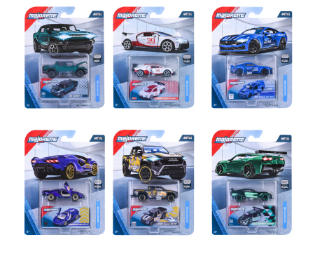 majorette Showroom Deluxe Cars, 6-asst.