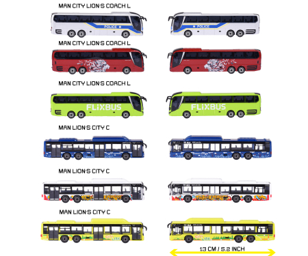 majorette City MAN Bus, 6-asst.