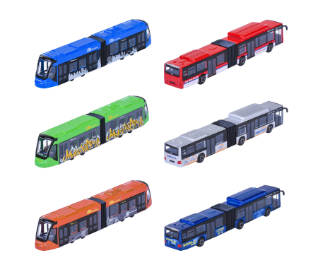 majorette City Bus MAN + Avenio Tram, 6-asst.