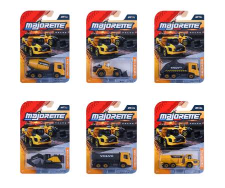 majorette Volvo Construction Premium, 6-asst.