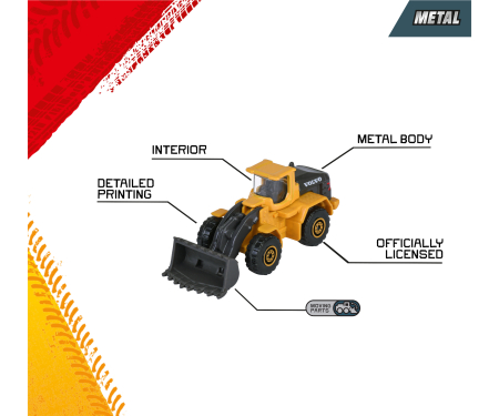 majorette Volvo Construction 3 Pieces Set, 2-asst.