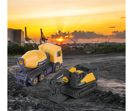 majorette Volvo Construction 3 Pieces Set, 2-asst.