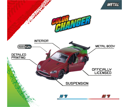 majorette Color Changers Premium Cars, 6-asst.