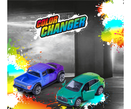 majorette Color Changers Premium Cars, 6-asst.