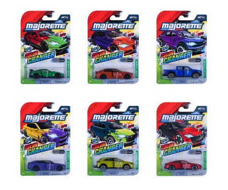 majorette Color Changers Premium Cars, 6-asst.