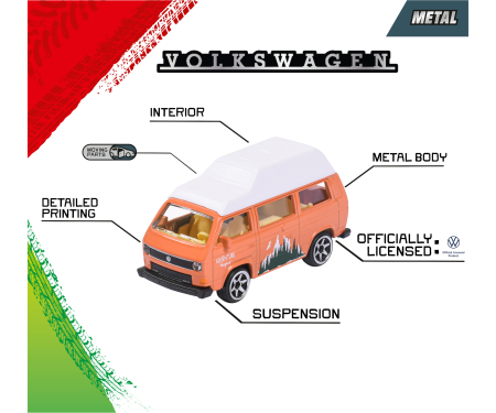 majorette Volkswagen Premium Cars, 6-asst.