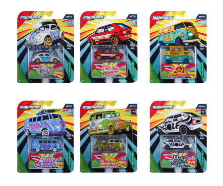 majorette Volkswagen Deluxe Cars, 6-asst.