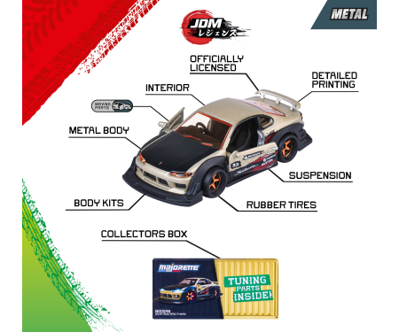 majorette JDM Legends Deluxe Cars, 6-asst.