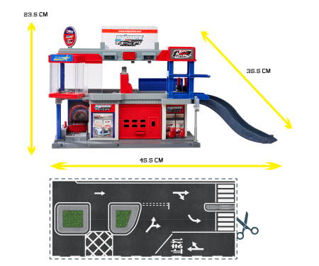 majorette JDM Legends Tuning Garage + 1 Vehicle