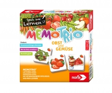 noris_spiele Memo Trio fruit and vegetables