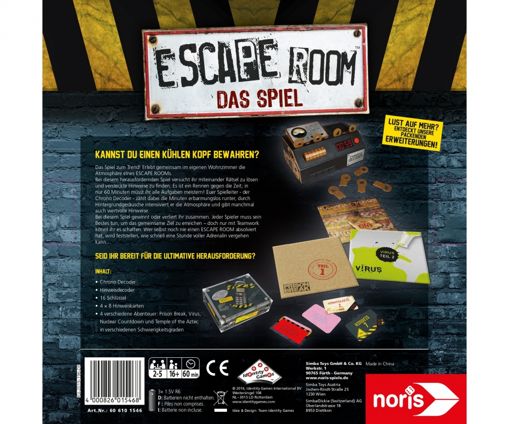Escape Room Das Spiel Escape Room Marken Produkte