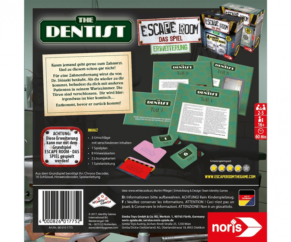 Escape Room Dentist Escape Room MARKEN PRODUKTE Www noris spiele de escape-room-dentist-escape-room-marken-produkte-www-noris-spiele-de