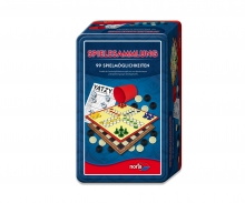99 Games collection in Metall Box noris_spiele 99 Games collection in Metall Box