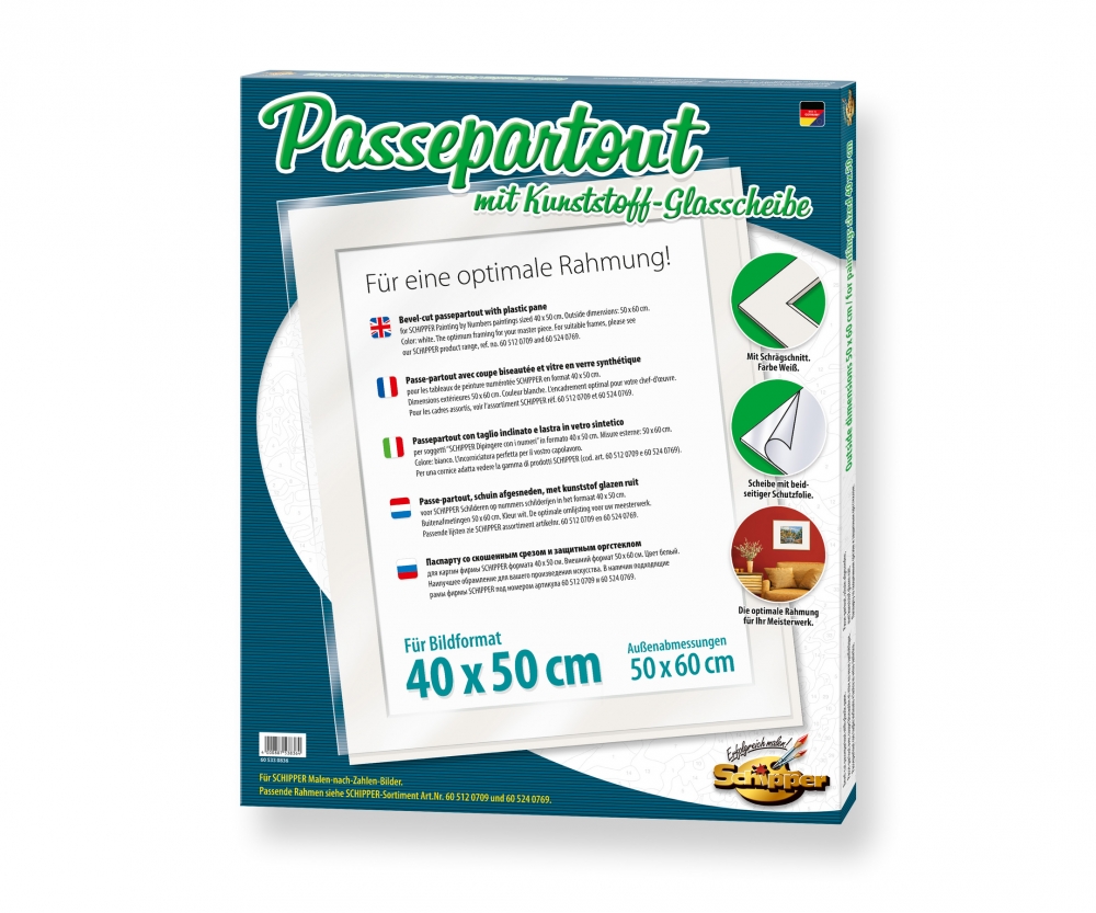 Passepartout Con Lastra In Vetro Sintetico Per Dipinti In Formato 40 X 50 Cm Accessori Quadro Per Tema Www Malennachzahlen Schipper Com