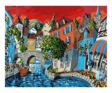 Beruhmte Maler Kunstwerk Vintage Abstrakte Aquarell Wandkunst