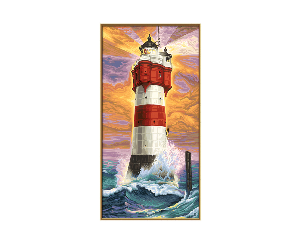 Leuchtturm Roter Sand Hochformat 40 X 80 Cm Bildformate Www Malennachzahlen Schipper Com