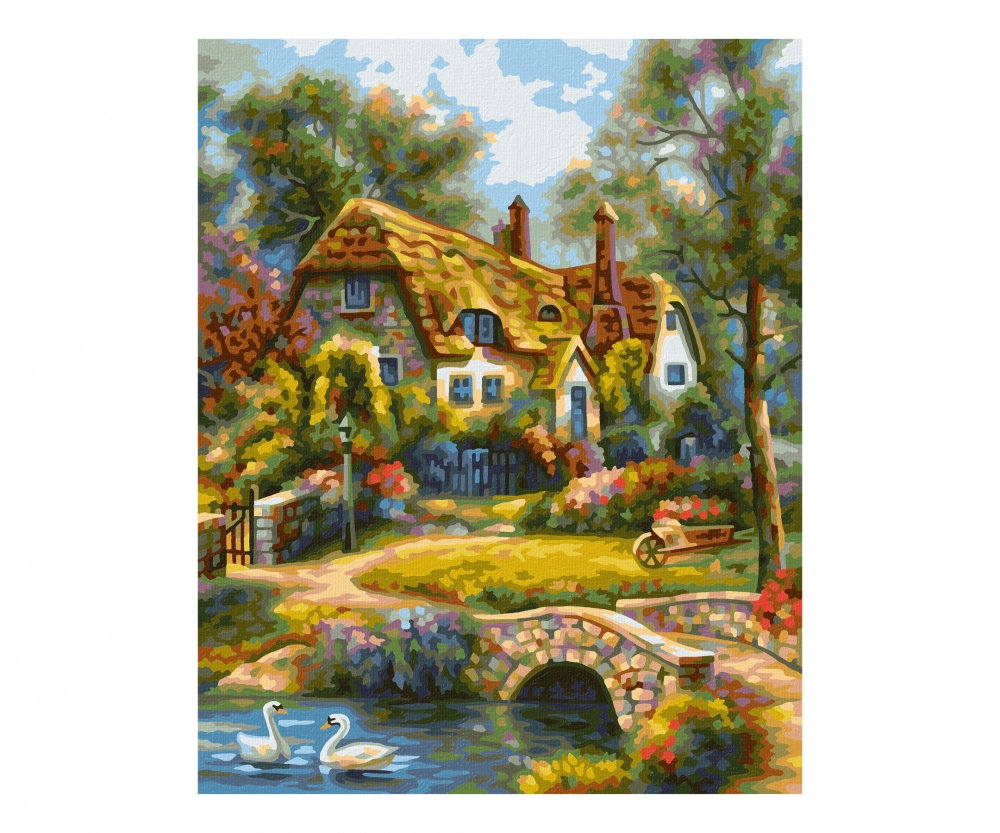 Vecchio Cottage Inglese Novita Quadro Per Tema Www Malennachzahlen Schipper Com
