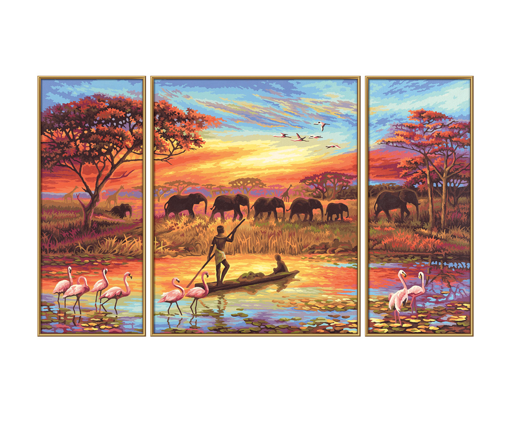 Ravensburger Malen Nach Zahlen Wildes Afrika Toyspiel