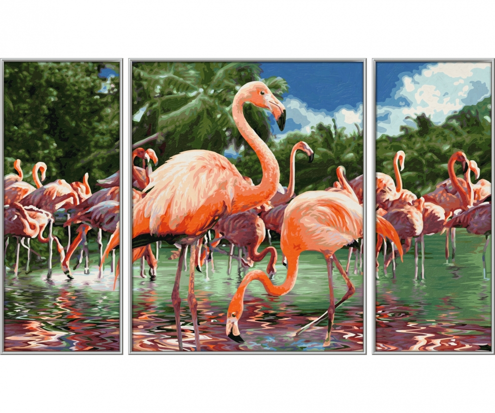 Flamingos Malen Nach Zahlen Tiere Malthemen Www Malennachzahlen Schipper Com