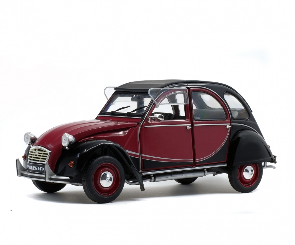  1  18  Citro n  2CV6 Charleston weinrot schwarz Solido 