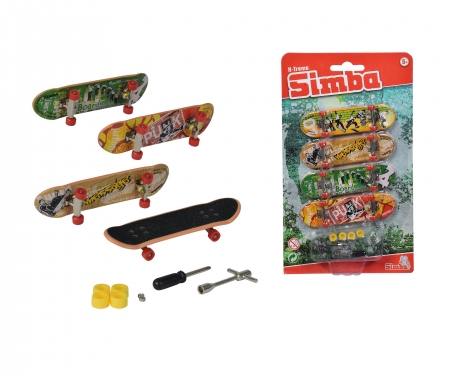 simba Finger Skateboard 4 pcs. Set