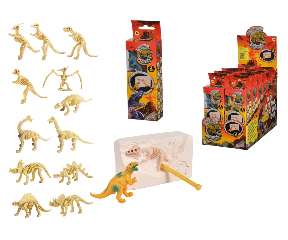 Zimpli Kids Lot de 2 Figurines de Dinosaure Vertes Qui