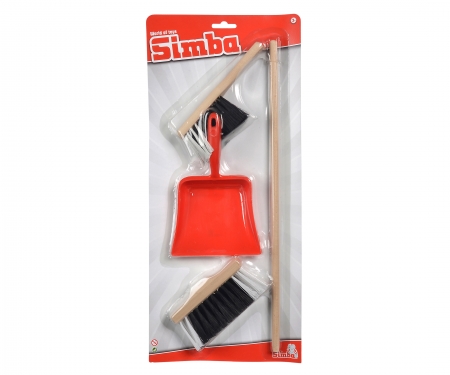 simba World of Toys borstelset met vuilblik, 2 assortie