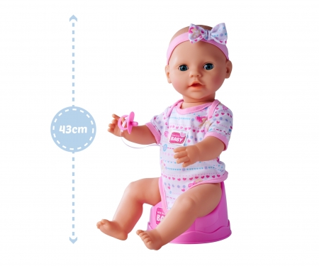 simba NBB - Poupee bébé avec Accessoirs rose