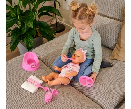 simba NBB - Poupee bébé avec Accessoirs rose