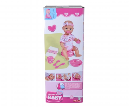 simba NBB - Poupee bébé avec Accessoirs rose