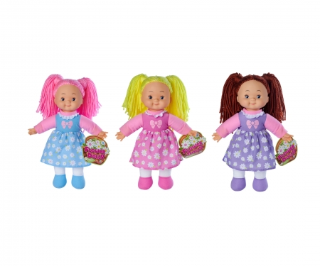 simba My Love Flower Dolly Poupée de chiffon, 3 assorti
