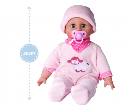 simba Laura Babypop 38 cm met 24 geluiden en flesje