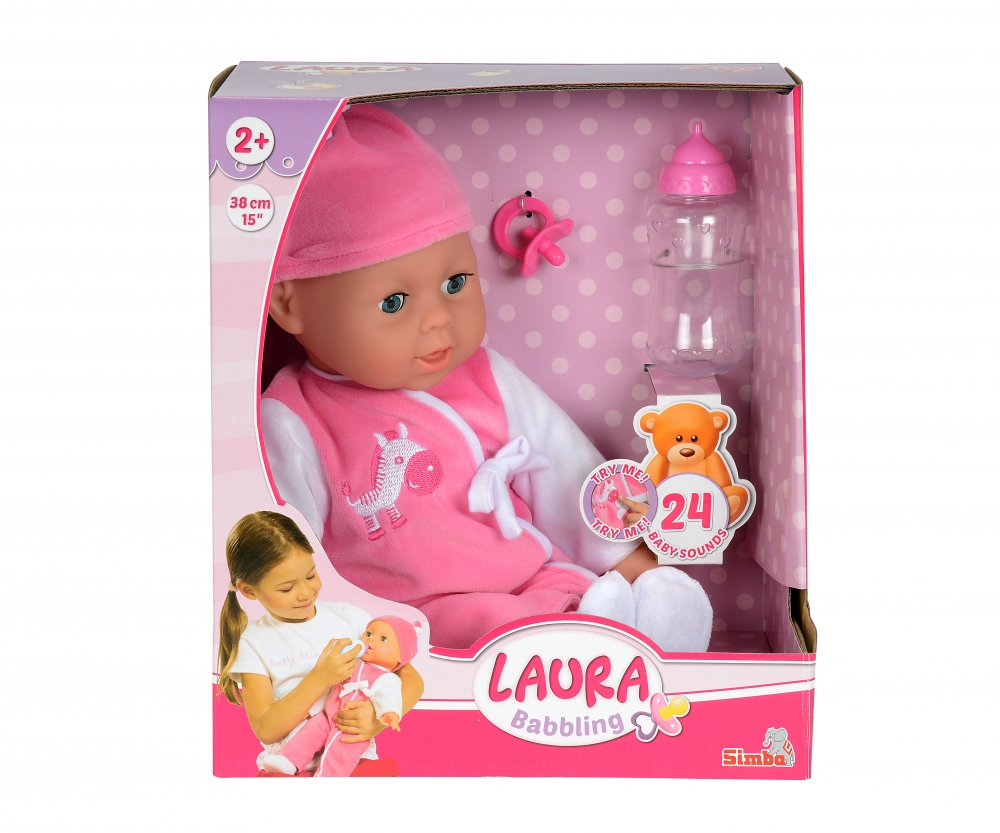 Poupon Laura Phosphorescent 20cm - Simba - Corps souple et pyjama étoilé Poupon Laura Phosphorescent 20cm - Simba - Corps souple et pyjama étoilé