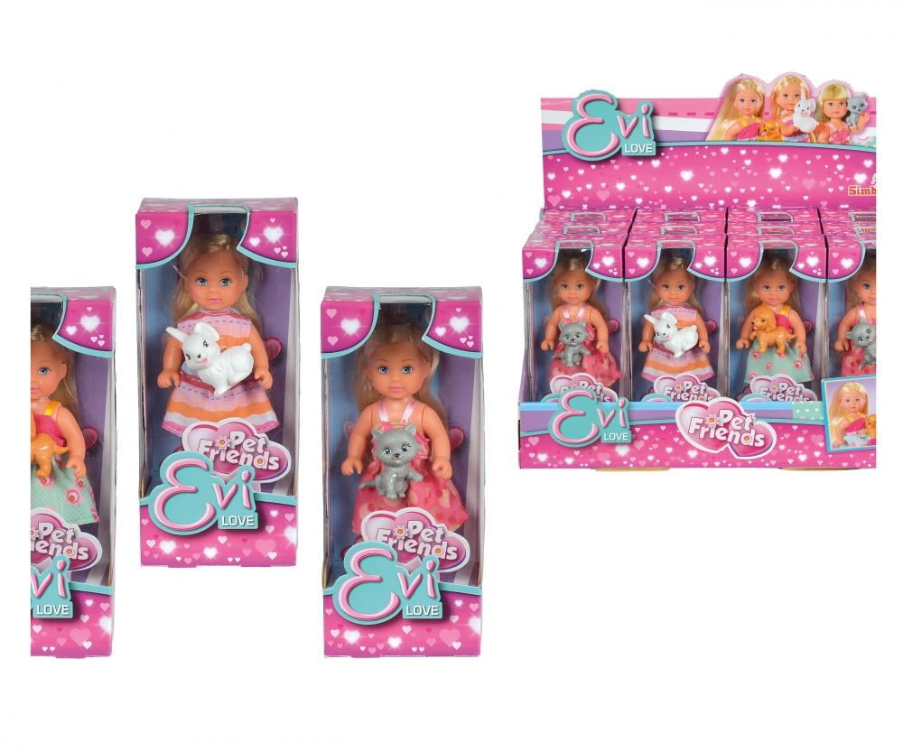 Evi Love Pet Friends 3 Ass Animals Evi Love Brands Www Simbatoys De