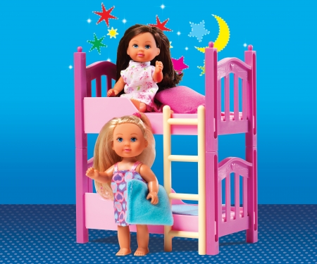 simba Evi LOVE 2 Floor Bed – Lit de sol avec 2 poupées