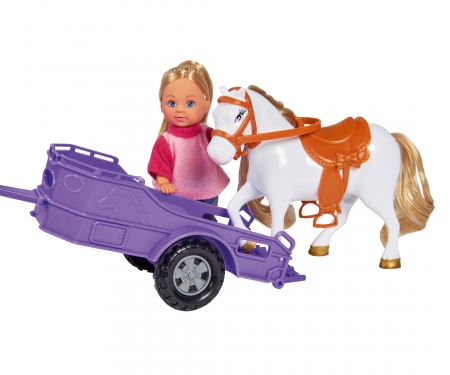 simba Evi Love con Jeep, rimorchio e pony