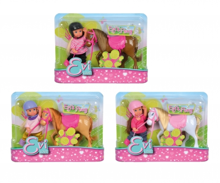 simba Evi con pony -  3 surtidos