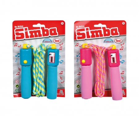 simba Active springtouw met teller en geluid, 2 assortie