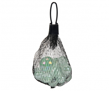 simba Active Billes en Verre en Filet, 20x 16mm + 1x 25mm, 6 assorti