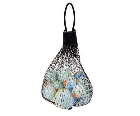 simba Active Billes en Verre en Filet, 20x 16mm + 1x 25mm, 6 assorti