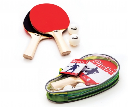 simba Tennis de Table set de 2 raquettes + 2 balles