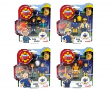 simba Sam le Pompier pack duo de figurines III, Version Internationale, 4 assortis