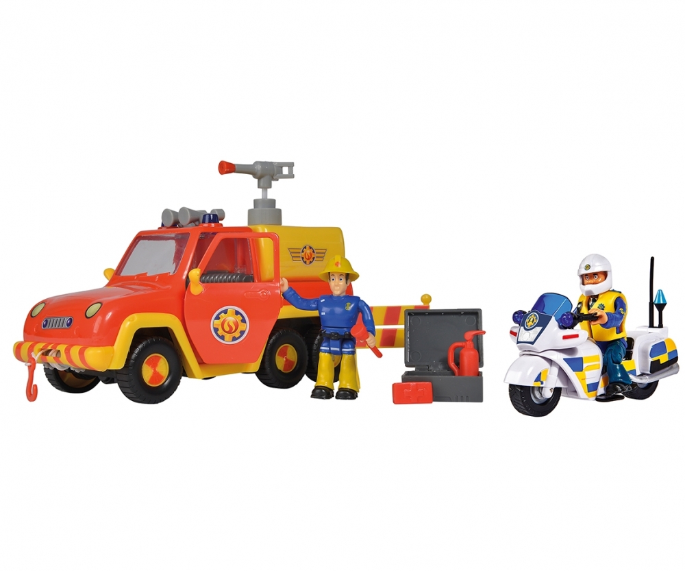 Simba - Pompier Sam Mercury-Quad, avec figurine Sam et accessoires, pour enfants à partir de 3 ans Simba - Pompier Sam Mercury-Quad, avec figurine Sam et accessoires, pour enfants à partir de 3 ans