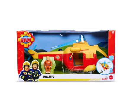 simba Sam il Pompiere nuovo Elicottero Wallaby II cm.34