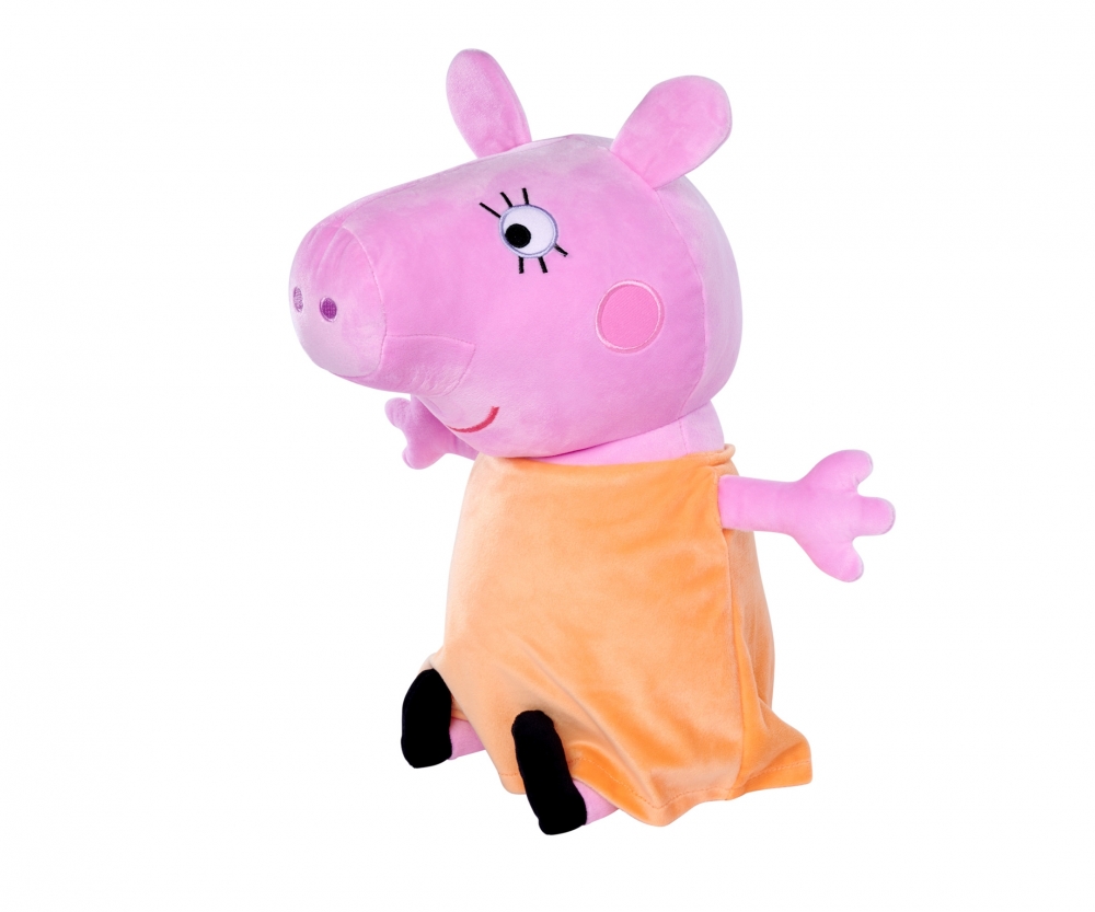 Peppa Pig peluche grosse tete 30cm - assortie