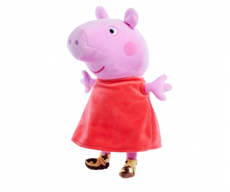 simba Peppa Pig - Pluche Peppa met geluid, 22cm